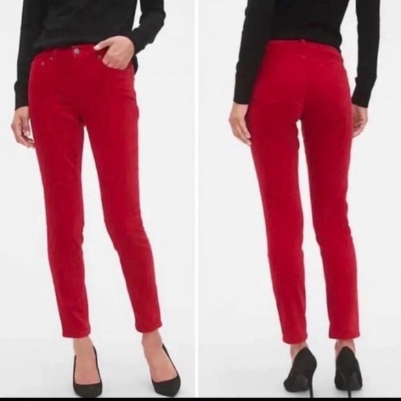 CHAPS Denim Red Daniella curvy fit jeans size 4 like new! - Picture 9 of 15